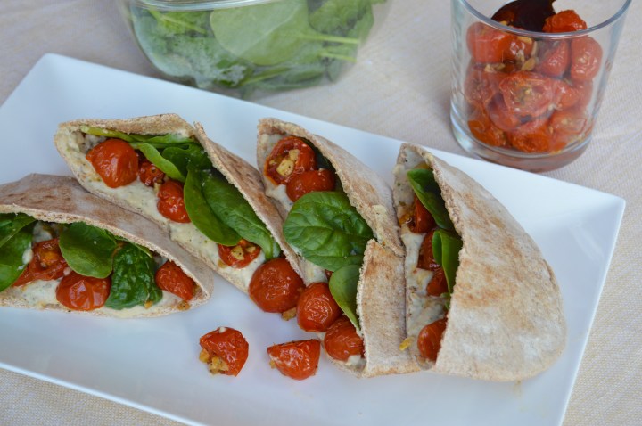 Roasted Tomato & Creamy White Bean Pita&nbsp;Sandwiches
