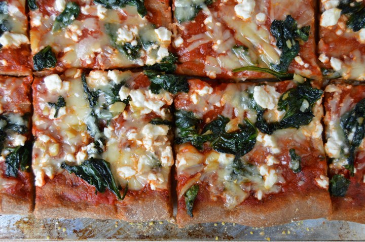 Cheap & Easy: Garlicky Spinach & Feta&nbsp;Pizza