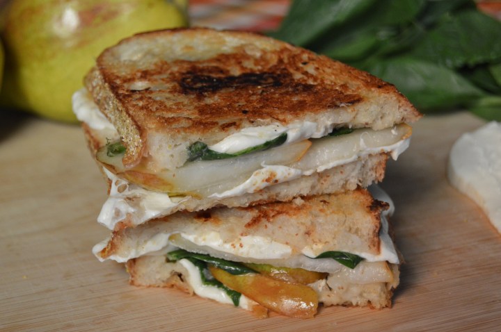 Quick & Easy: Fresh Mozzarella and Pear Grilled Cheese Sandwiches with Maple&nbsp;Mustard