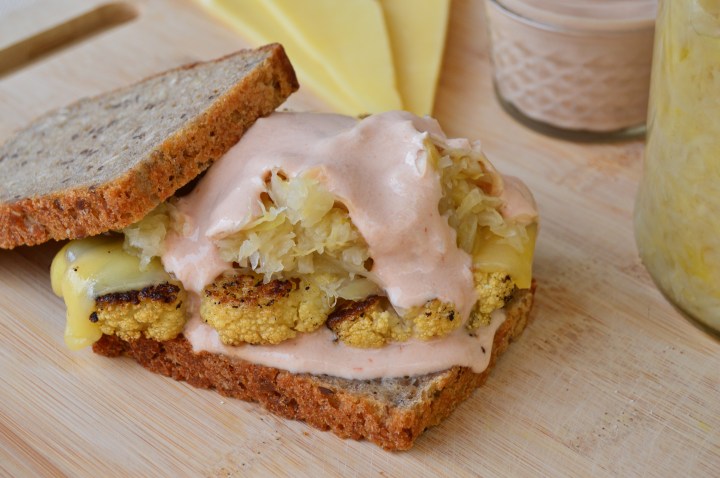 Veganized Cauliflower Reuben&nbsp;Sandwiches