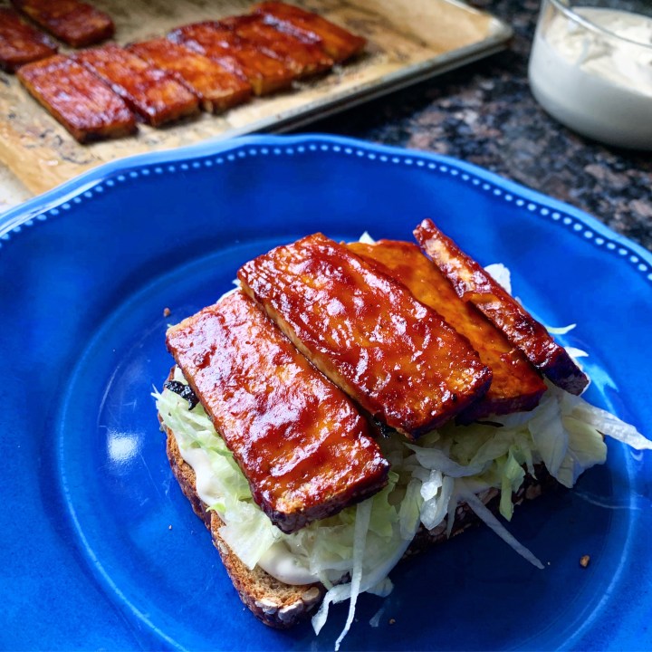 Saucy BBQ Roasted Tofu (vegan |&nbsp;gluten-free)
