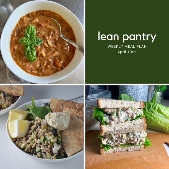 Weekly Meal Plan | April&nbsp;13th