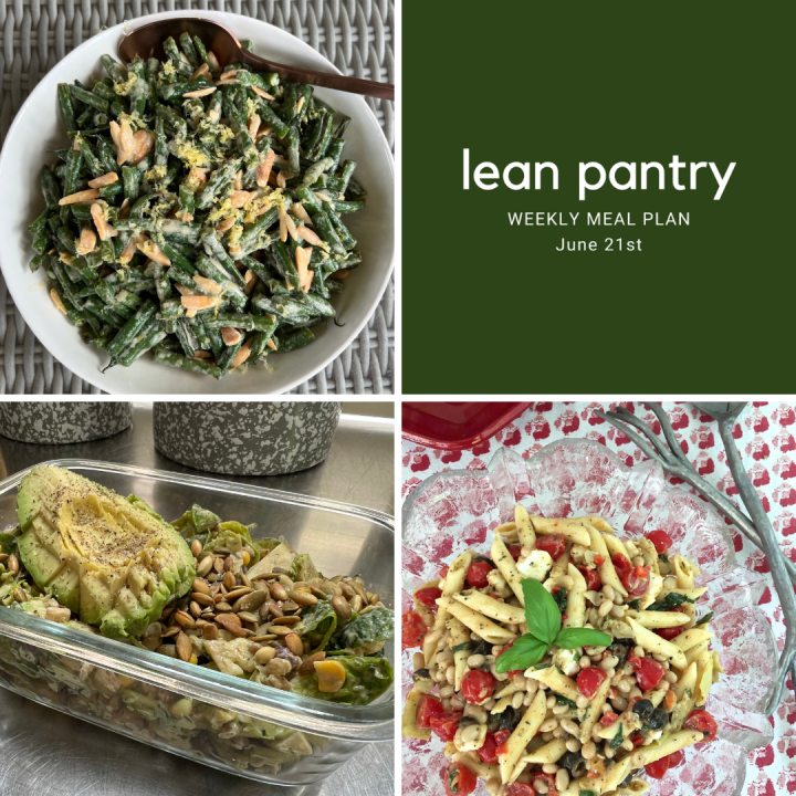 Weekly Meal Plan | June&nbsp;21st