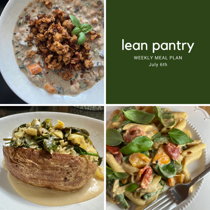 Weekly Meal Plan | July&nbsp;6th